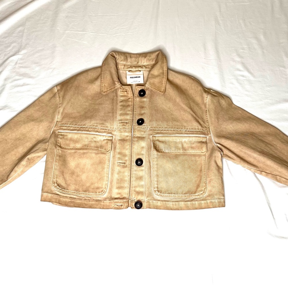 Pull&Bear Beige Jean Jacket - image 6